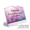 Plaque funéraire lavande-au-soleil 28 Plaquedeces.fr
